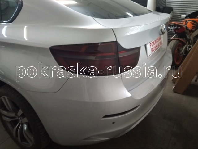 Перекраска бампера BMW X6 1